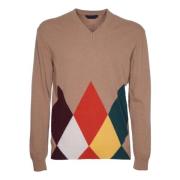 Daniele Fiesoli Stiliga Sweaters Kollektion Brown, Herr