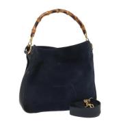 Gucci Vintage Pre-owned Mocka gucci-vskor Blue, Dam