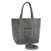 Balenciaga Vintage Pre-owned Laeder balenciaga-vskor Gray, Dam