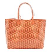 Goyard Vintage Pre-owned Belagd canvas totevskor Orange, Dam