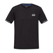 Emporio Armani EA7 T-shirt med tryckt logotyp Black, Herr