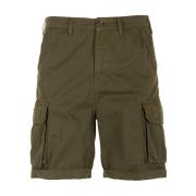 40Weft Grön Cargo Bermuda Shorts Green, Herr