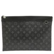 Louis Vuitton Vintage Pre-owned Belagd canvas handvskor Black, Dam