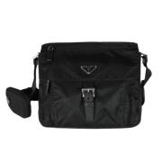 Prada Vintage Pre-owned Nylon prada-vskor Black, Dam