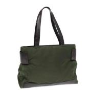 Prada Vintage Pre-owned Laeder totevskor Green, Dam