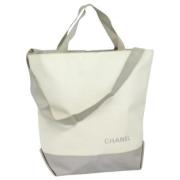 Chanel Vintage Pre-owned Laeder totevskor White, Dam