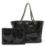 Chanel Vintage Pre-owned Tyg chanel-vskor Black, Dam