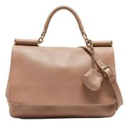 Dolce & Gabbana Pre-owned Pre-owned Laeder handvskor Beige, Dam