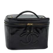 Chanel Vintage Pre-owned Tyg chanel-vskor Black, Dam