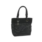 Chanel Vintage Pre-owned Canvas chanel-vskor Black, Dam