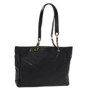 Chanel Vintage Pre-owned Belagd canvas chanel-vskor Black, Dam