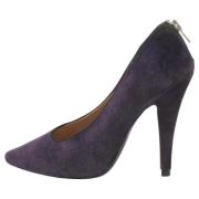 Chloé Pre-owned Pre-owned Sammet klackskor Purple, Dam