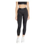 Calvin Klein Svarta Plain Slip-On Leggings Black, Dam