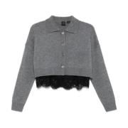 Pinko Stiliga Sweaters för en chic look Gray, Dam