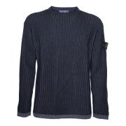 Stone Island Stiliga Sweaters Kollektion Blue, Herr