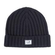 C.p. Company Mörk Beanie Mössa Black, Herr