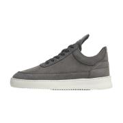 Filling Pieces Låg Top Ripple Nubuck Mörkgrå - Eu39-Uk6-Usm7-Usw8.5 / ...