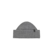 AllSaints Beanie med logomärke Gray, Unisex