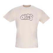 Obey Klassisk Best Friends Tee Kräm Beige, Herr