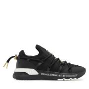 Versace Jeans Couture Dynamiska sneakers för män i svart/guld Black, H...