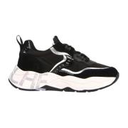 Voile Blanche Svarta Läder/Nylon Club105 Sneakers Black, Dam