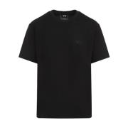 Y-3 Svart kortärmad T-shirt Black, Herr