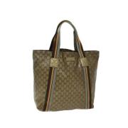 Gucci Vintage Pre-owned Canvas gucci-vskor Brown, Dam