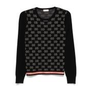 Liu Jo Stiliga Sweaters Kollektion Black, Dam