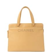 Chanel Vintage Pre-owned Laeder chanel-vskor Beige, Dam