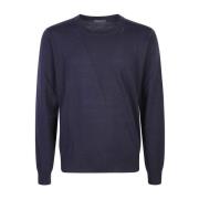 Corneliani Blå Tröja för Män Aw24 Blue, Herr