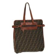 Fendi Vintage Pre-owned Canvas totevskor Brown, Dam