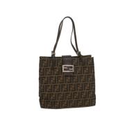 Fendi Vintage Pre-owned Canvas fendi-vskor Brown, Dam