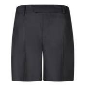 Séfr Svarta Bermuda Shorts för Män Black, Herr