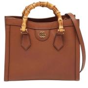 Gucci Vintage Pre-owned Laeder totevskor Brown, Dam