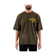 Dsquared2 Avslappnad Bomull T-shirt Green, Herr