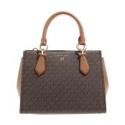 Michael Kors Marilyn Medium Satchel Brown Acorn Brown, Dam