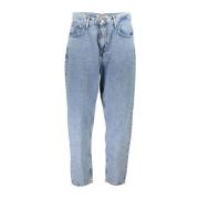 Tommy Hilfiger Broderad Ultra High Rise Mom Jeans Blue, Dam