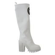 Dolce & Gabbana Heeled Boots White, Dam