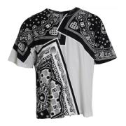 Dolce & Gabbana Bandana Print Kortärmad T-shirt Black, Herr