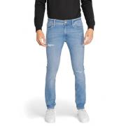 Jack & Jones Blå Zip och Knapp Jeans Blue, Herr