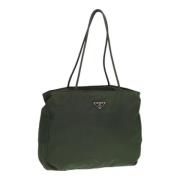 Prada Vintage Pre-owned Nylon prada-vskor Green, Dam