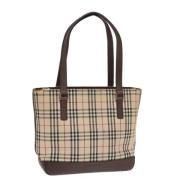 Burberry Vintage Pre-owned Canvas axelremsvskor Brown, Dam