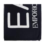 Emporio Armani EA7 Halsduk med logotyp Black, Unisex