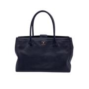 Chanel Vintage Pre-owned Laeder chanel-vskor Blue, Dam