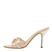 Gucci Vintage Pre-owned Laeder sandaler Beige, Dam