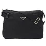 Prada Vintage Pre-owned Nylon prada-vskor Black, Dam