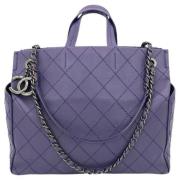 Chanel Vintage Pre-owned Laeder chanel-vskor Purple, Dam