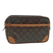 Louis Vuitton Vintage Pre-owned Canvas kuvertvskor Brown, Dam