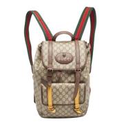 Gucci Vintage Pre-owned Laeder ryggsckar Yellow, Dam