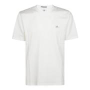 C.p. Company Logo Patch T-shirt White, Herr